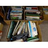 Three boxes of art, horticultural and cookery books