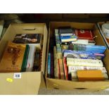 Two boxes of books