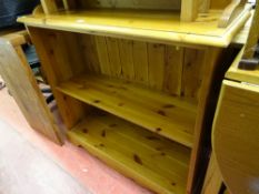 Modern pine railback bookcase