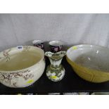 Staffs chamber pot, food mixing bowl etc