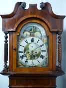 A VICTORIAN MAHOGANY LONGCASE CLOCK with rolling moon movement by D Jones, Bethesda, having a 14 ins