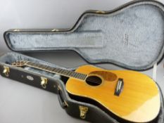 A FINE SIX STRING ACOUSTIC GUITAR by Recording King, model RD-227, serial no. 0010246, in fine order