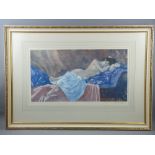 SIR WILLIAMS RUSSELL FLINT guild stamped coloured print - reclining nude, published 1966 by