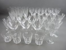 FORTY FOUR PIECES OF PREDOMINANTLY WATERFORD CRYSTAL DRINKING GLASSWARE