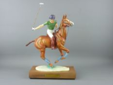 ROYAL WORCESTER EQUESTRIAN MODEL, 'HRH Prince Charles on Pan's Folly 1979', limited edition number