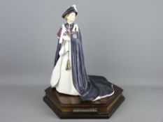 A ROYAL WORCESTER QUEEN'S REGNANT OF ENGLAND FIGURINE 'H M Queen Elizabeth II', limited edition (