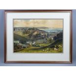 COLOURFUL REPRODUCTION LIMITED EDITION (25/450) PRINT - early view of Bangor, the mount marked in