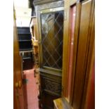 Corner cupboard with glazed top