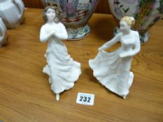 Two Royal Doulton china figurines 'Forget-me-Not' HN3388 and 'Happy Anniversary' HN4068