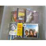 Crate of music CDs, mainly classical