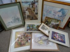 Parcel of mixed paintings and prints