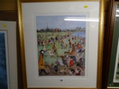 TOM DODSON? limited edition (543/750) comedy print - entitled 'The Park'