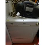 Servis compact tumble dryer and a portable Matsui CD player E/T