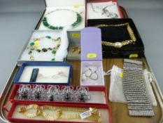 Quantity of costume and silver jewellery