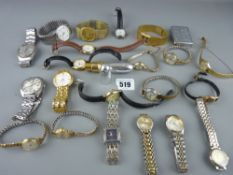 Quantity of lady's and gent's wristwatches including three marked Rolex, a Zippo lighter etc