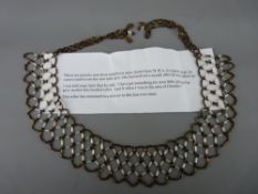 Finely made beaded collar (Provenance: neighbour of vendor's parents, returned home from Germany
