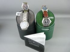 Two boxed Citizen watches and other gent's wristwatches