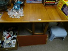 Meredew teak twin flap gate leg dining table and a compact desk workstation