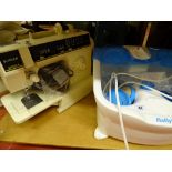 Singer Samba 6 electric sewing machine and pedal and a Babyliss footspa E/T