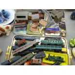 Two trays of Hornby and similar model railway