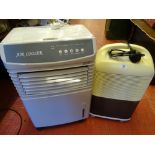 Portable air cooler and a dehumidifier E/T