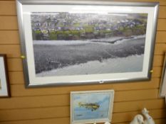Large colour photograph of waterfront properties at Penrhyn Bay