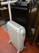 Delonghi Dragon 3 electric heater and a Corby 7700 trouser press E/T