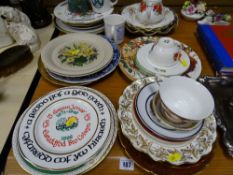 Large parcel of mixed porcelain including commemorative, teaware, posies etc