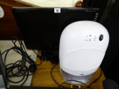 Small LG Flatron LCD TV and an Aqua mini dehumidifier E/T