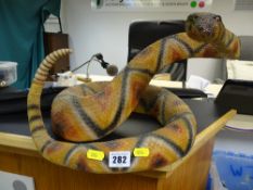 Country Artist or similar model of a snake, approximately 40 cms long