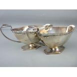 Excellent pair of silver milk jugs, 6.7 ozs, Birmingham 1934