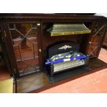 Electric fire and wooden surround E/T