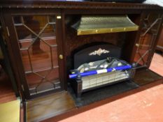 Electric fire and wooden surround E/T