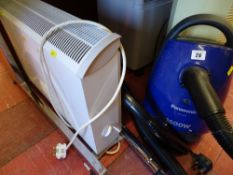 Panasonic 1600w cylinder vacuum cleaner and a convector heater E/T