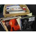 A box of LP records mainly 70s & 80s pop etc