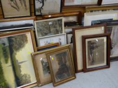 A large parcel of various framed pictures, prints & paintings