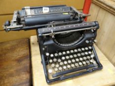 A vintage Underwood standard typewriter no.5