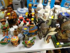 Parcel of West Indian tourist ware & red Indian tourist ware