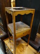 A small antique wash stand