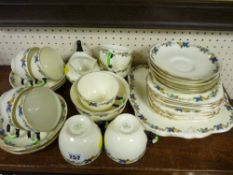 Thirty plus piece Tuscan bone china teaset (in used condition)