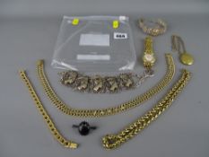 Quantity of vintage and later filigree and gold colour jewellery and watches