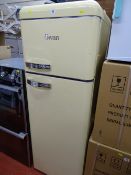Swan retro fridge with upper freezer compartment E/T