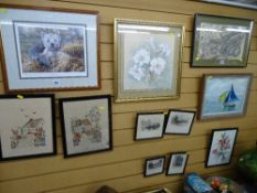 Quantity of vintage and other framed pictures and prints