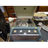 HMV vintage portable record player