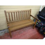 Wooden garden bench