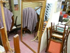Large gilt framed mirror, 163 cms high, 100 cms wide