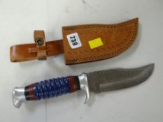 A replica Bowie knife