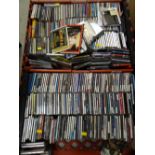 Two crates of various popular music CDs