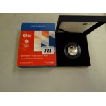 An Olympic 50p 2016 silver proof coin limited to 4,000