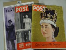 Picture Post, June 1953 together with a Picture Post, November 1947 together with a 1952 copy of The
